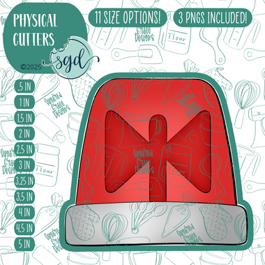 Alarm or Siren Cookie Cutter with PNG Images to Match - Hand Drawn Graphics for Edible Ink Printers