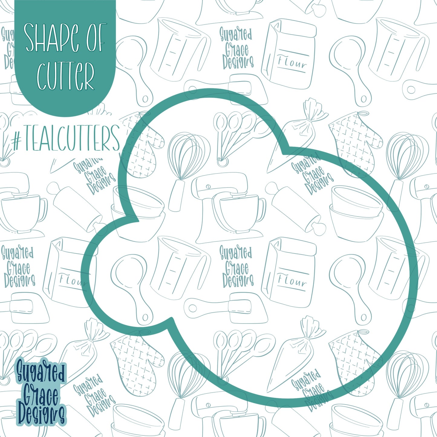 Bubbles Cookie Cutter with Matching Printable PNG Images for Edible Ink Printers Including Eddie