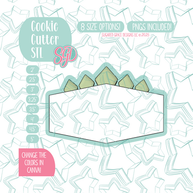 Dinosaur Name Plaque Cookie Cutter STL File with PNG Images to Match - For 3D Printing and Edible Ink Printers