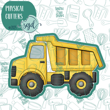 Dump Truck Cookie Cutter with PNG Images to Match - Hand Drawn Graphics for Edible Ink Printers