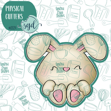 Bunny Cookie Cutter with Matching PNG Images for Edible Ink Printer Including Eddie