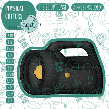 Flashlight Cookie Cutter with PNG Images to Match - Hand Drawn Graphics for Edible Ink Printers