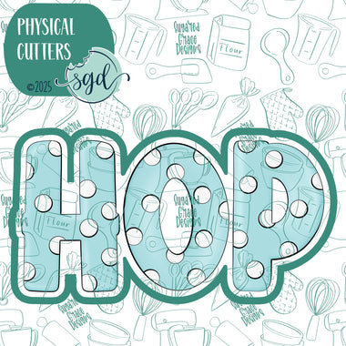 Easter HOP Word Plaque Cookie Cutter with PNG Images to Match - Hand Drawn Graphics for Edible Ink Printers (Copy)