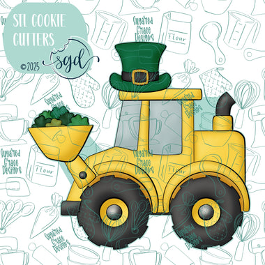 Loads of Luck Loader or Excavator Cookie Cutter STL File with PNG Images to Match - For 3D Printing and Edible Ink Printers