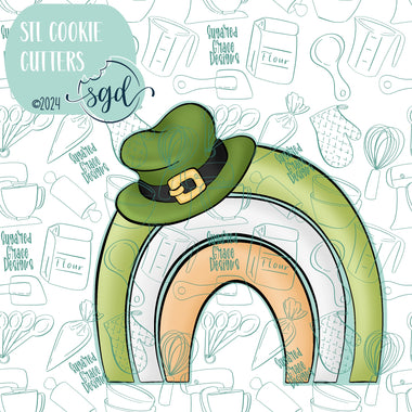 Lucky Rainbow Cookie Cutter STL File with PNG Images to Match - For 3D Printing and Edible Ink Printers