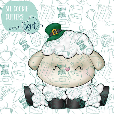 Irish Sheep or Lamb Cookie Cutter STL File with PNG Images to Match - For 3D Printing and Edible Ink Printers