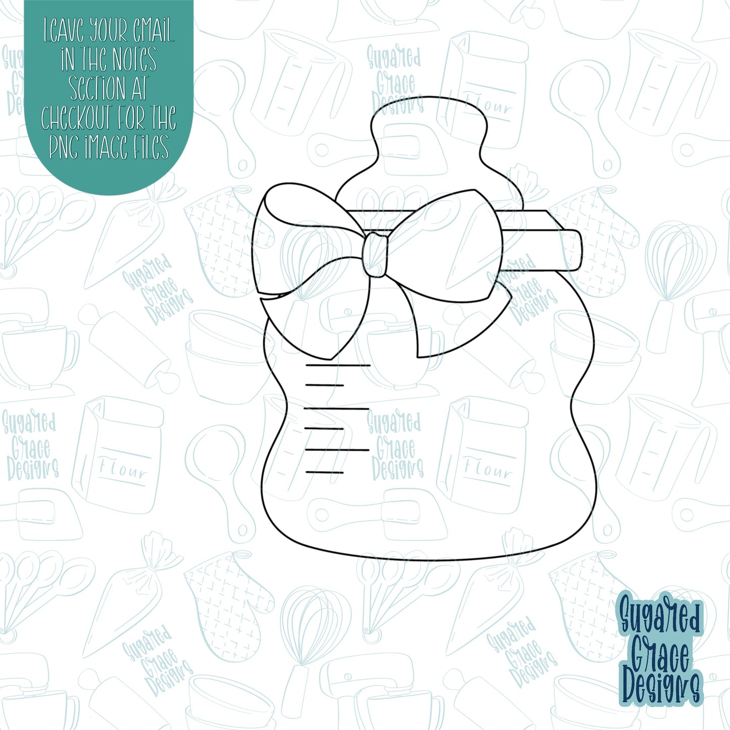Baby Bottle Cookie Cutter with png images for edible printers including Eddie