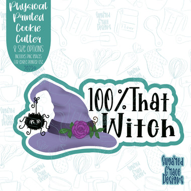 100% That Witch Cookie Cutter with Matching Printable PNG Images for Edible Ink Printers Including Eddie