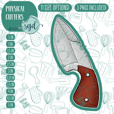 Survival Cookie Cutter with PNG Images to Match - Hand Drawn Graphics for Edible Ink Printers