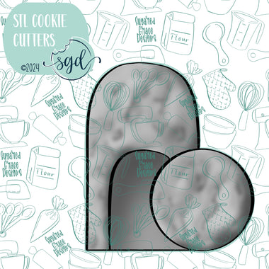 Easter Tomb Cookie Cutter STL File with PNG Images to Match - For 3D Printing and Edible Ink Printers