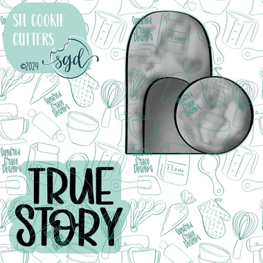 Easter True Story Tomb Cookie Cutter STL File Set of 2 with PNG Images to Match - For 3D Printing and Edible Ink Printers