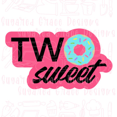 Two sweet donut cookie cutter stl file for 3D printing