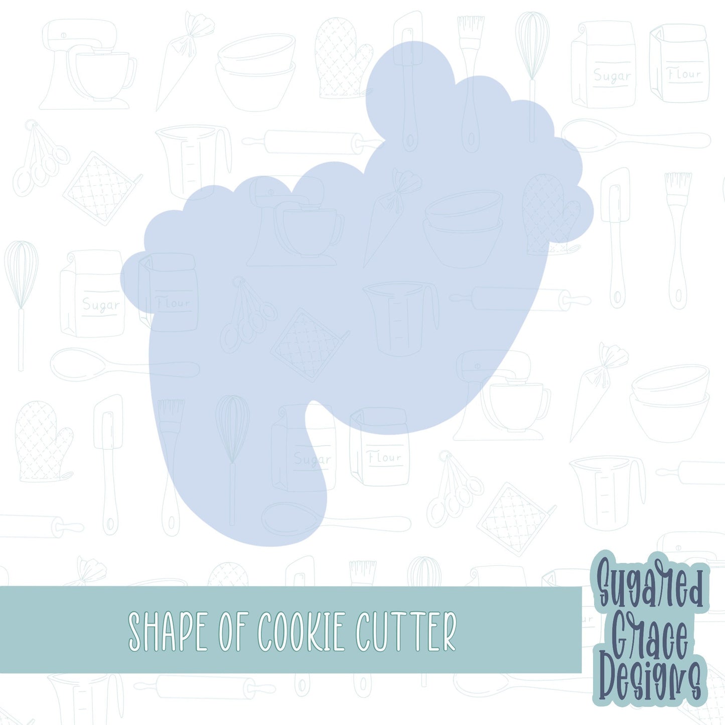 Baby feet cookie cutter stl file for 3D printing and 3D printer. Baby shower feet png printable download for EDDIE edible printer