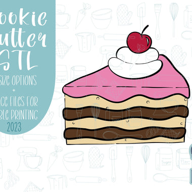 Comic style cake slice Cookie cutter stl, png image file, 3D printing, instant download, Eddie edible ink printer, comic cookie, comic cake,