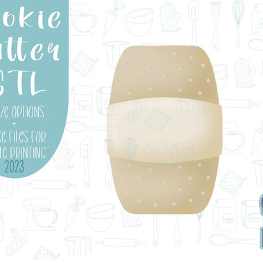 Bandaid cookie cutter stl file for 3d printing, first aid printable instant download for Eddie edible ink printers, nurses appreciation png