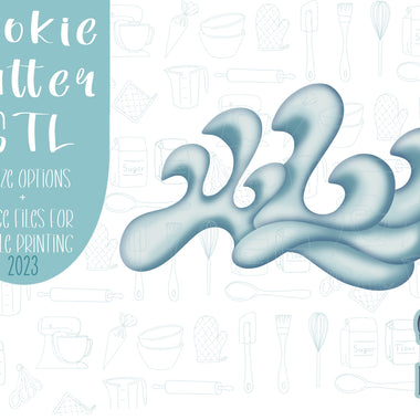 Ocean wave Cookie cutter stl files for 3d printing, printable png images for Eddie edible printers, shark week, summer break, sea water