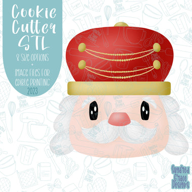 Nutcracker Cookie cutter STL file for 3D printing with png printable instant download for EDDIE edible ink printer