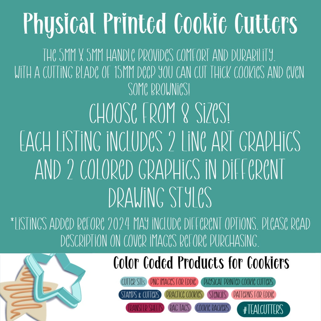 Physical Printed Cookie Cutters