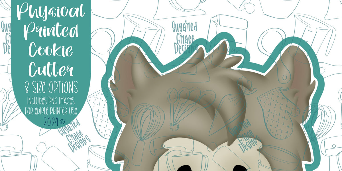 Edible Lycan Werewolf Cookie Cutter with Matching Printable PNG Images for Edible I ...