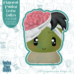 Zombie Cookie Cutter with Matching Printable PNG Images for Edible Ink Printers Including Eddie