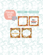 12/25 Monthly Batch - featuring 4 Cookie Cutter STL designs, 2 Cookie Tags, & 2 Printable Patterns - Disco Wild Child