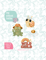 12/25 Monthly Batch - featuring 4 Cookie Cutter STL designs, 2 Cookie Tags, & 2 Printable Patterns - Disco Wild Child