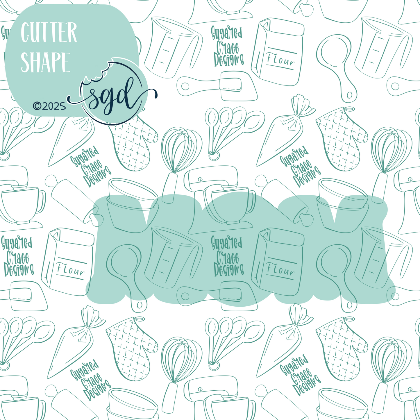 Mom Word Plaque Cookie Cutter STL File with PNG Images to Match - For 3D Printing and Edible Ink Printers