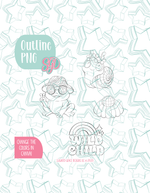 12/25 Monthly Batch - featuring 4 Cookie Cutter STL designs, 2 Cookie Tags, & 2 Printable Patterns - Disco Wild Child