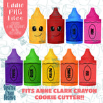 Crayon PNG Images for Edible Ink Printing to Match A.C. Metal Cookie Cutter