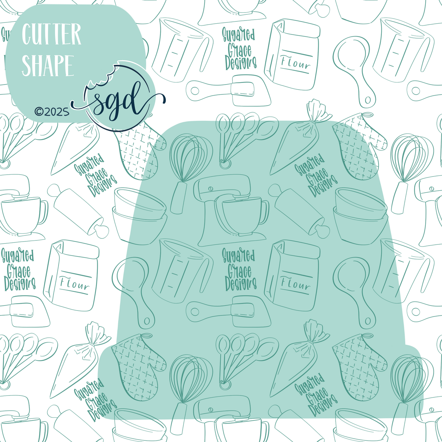 Alarm Cookie Cutter STL File with PNG Images to Match - For 3D Printing and Edible Ink Printers