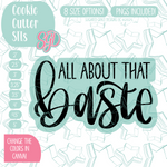 All About That Baste Cookie Cutter STL File with PNG Images to Match - For 3D Printing and Edible Ink Printers