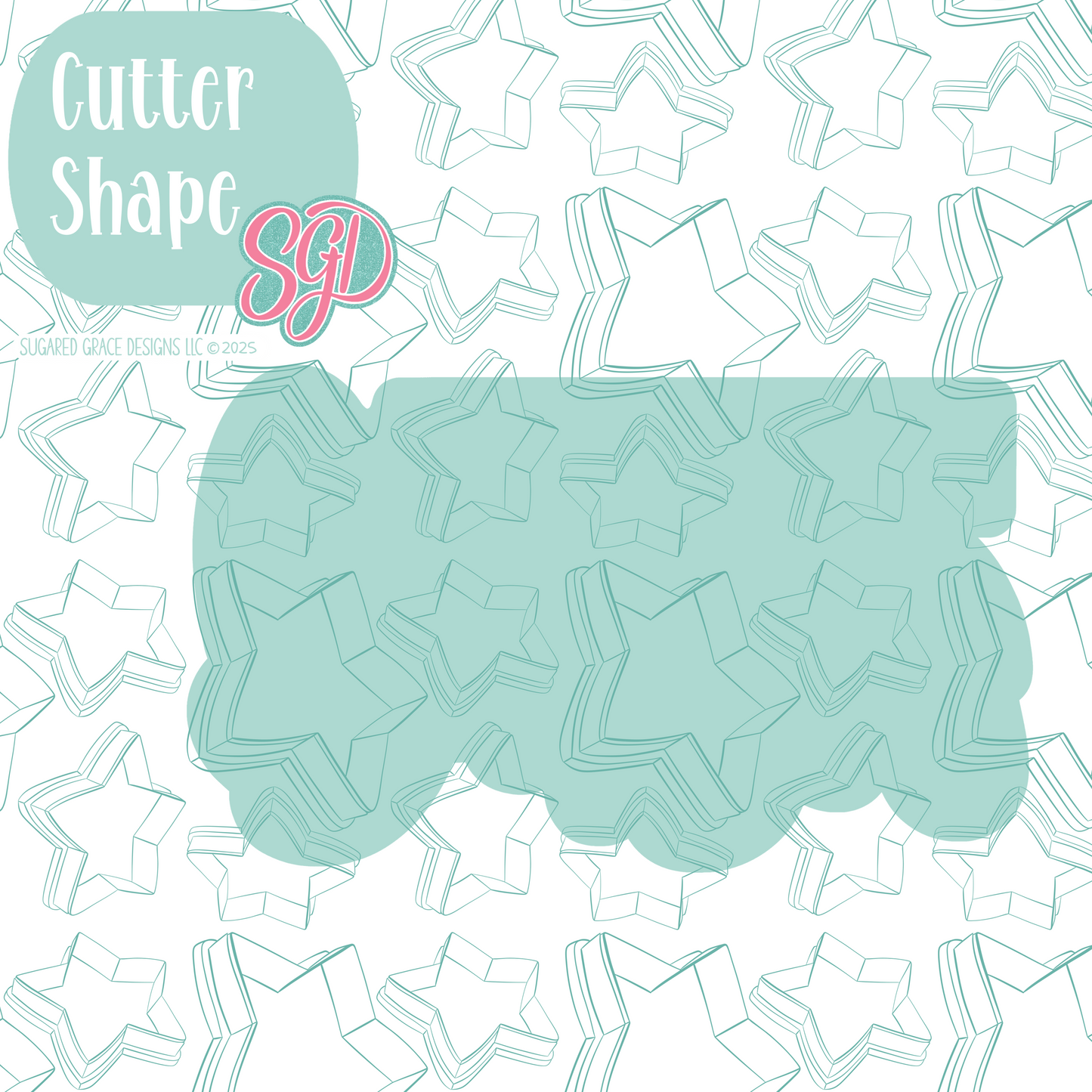 All About That Baste Cookie Cutter STL File with PNG Images to Match - For 3D Printing and Edible Ink Printers
