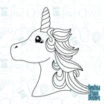 Unicorn PNG Images to match A.C. Metal Cookie Cutter