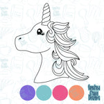 Unicorn PNG Images to match A.C. Metal Cookie Cutter