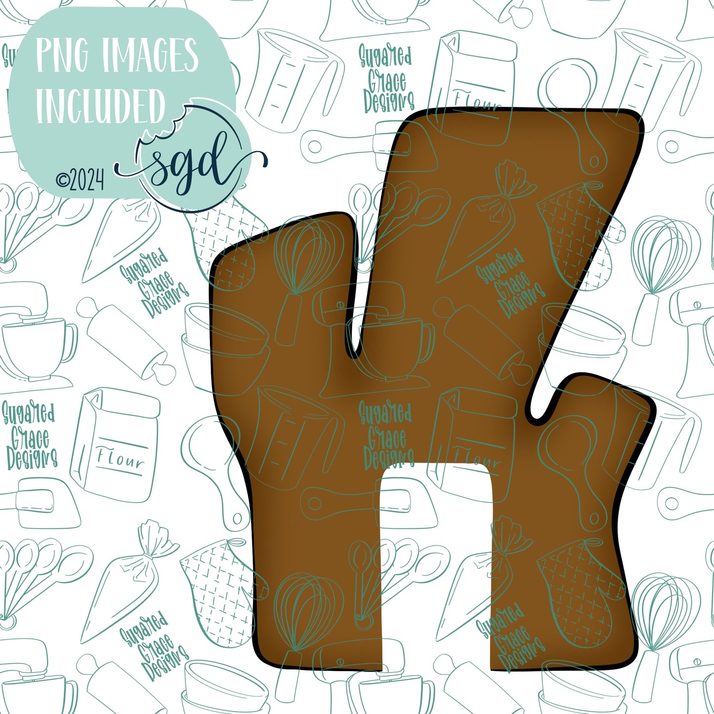Deer Antler Mug Hugger Cookie Cutter STL Files with PNG Images to Match - For 3D Printing and Edible Ink Printers