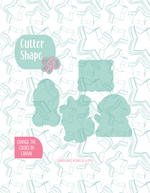 Editable Arctic New Years Cookie Cutter STL and PNG Set with 4 Designs (Digital Download)