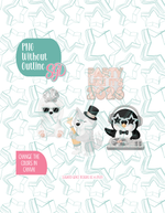 2026 Arctic New Years Cookie Cutter set with matching PNG - Set of 4 Designs