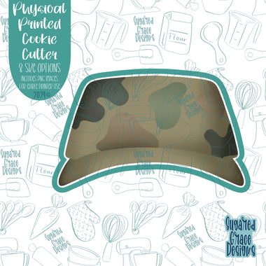 Army Military Hat Cookie Cutter with Matching PNG Images for Edible Ink Printers Including Eddie