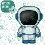 Astronaut Cookie Cutter with PNG Images to Match - Hand Drawn Graphics for Edible Ink Printers