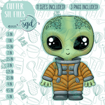 Space Alien Cookie Cutter STL Files with PNG Images to Match - For 3D Printing and Edible Ink Printers