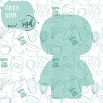 Space Alien Cookie Cutter STL Files with PNG Images to Match - For 3D Printing and Edible Ink Printers