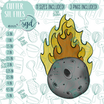 Asteroid Cookie Cutter STL File  with PNG Images to Match - For 3D Printing and Edible Ink Printers