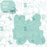 Back the Blue Cookie Cutter STL File with PNG Images to Match - For 3D Printing and Edible Ink Printers