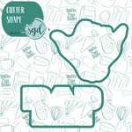 Bad to the Bone Cookie Cutter Set of 2 with PNG Images to Match - Hand Drawn Graphics for Edible Ink Printers