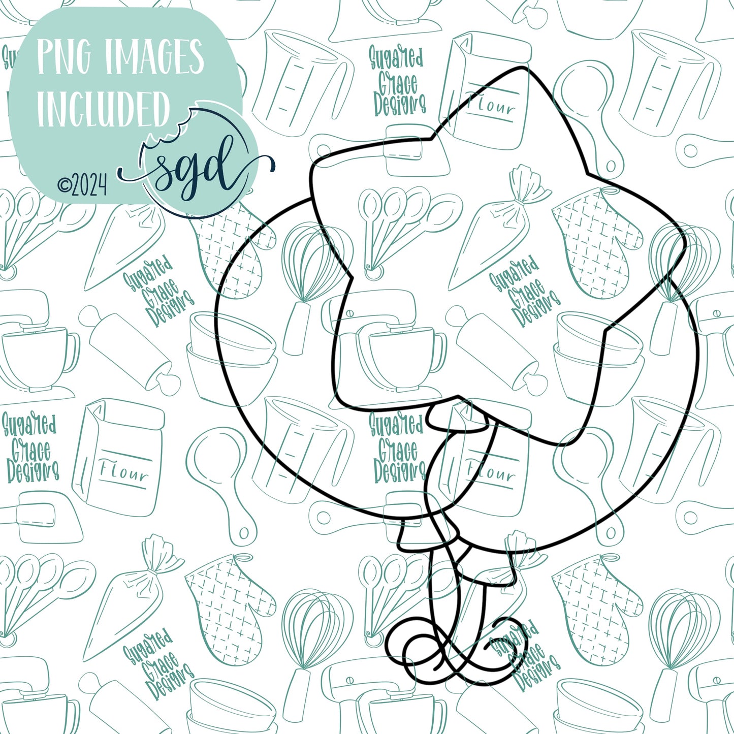 Birthday Balloons Cookie Cutter STL Files with PNG Images to Match - For 3D Printing and Edible Ink Printers