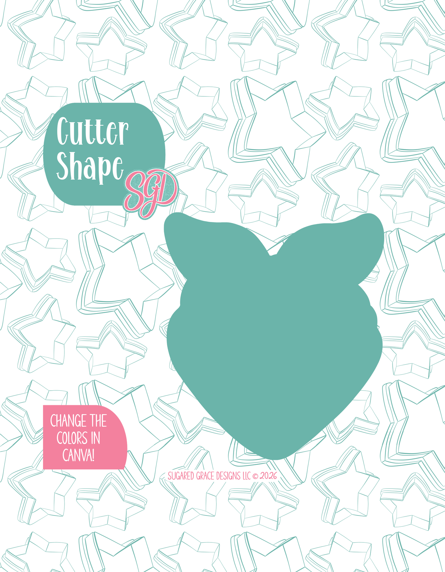 Bandana Cookie Cutter with matching PNG