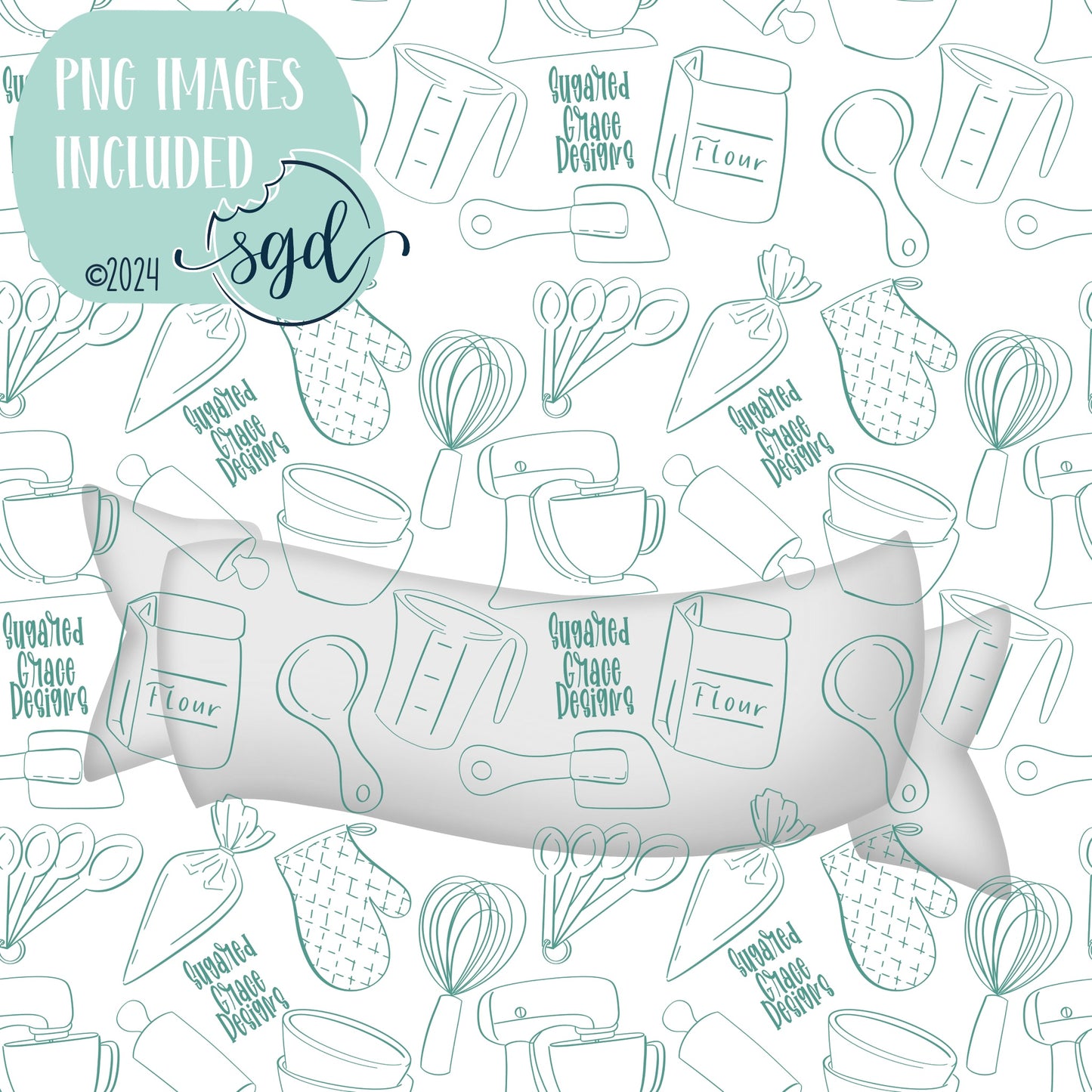 Ribbon Banner Cookie Cutter Plaque STL File  with PNG Images to Match - For 3D Printing and Edible Ink Printers