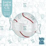 Baseball Cookie Cutter STL Files for 3D Printing with Matching Printable PNG Images for Edible Ink Printers including Eddie