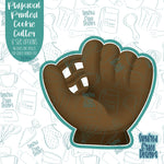 Baseball Glove Cookie Cutter with Matching PNG Images for Edible Ink Printers including Eddie