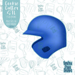 Baseball Helmet Cookie Cutter STL Files for 3D Printing with Matching PNG Images for Edible Ink Printers Including Eddie